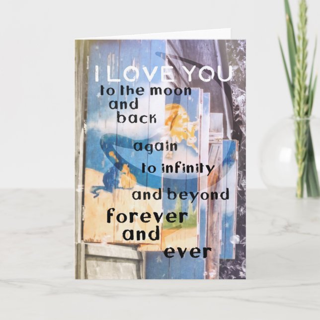 Agradecimiento SOBRE LA Tarjeta De Saludo DE LA LUNA (Anverso)