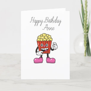 Agradecimiento Sr. popcorn Tarjeta de cumpleaños