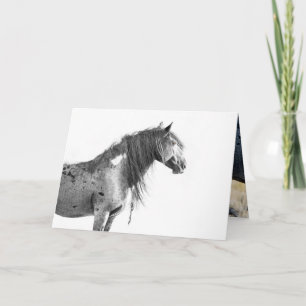 Agradecimiento Stallion del desierto rojo salvaje - Tarjeta de sa