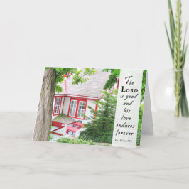 Agradecimiento Su amor perdura para siempre - Tarjeta de escritur