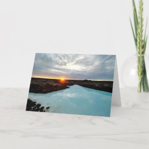 Agradecimiento Sunset, Península de Reykjanes, Tarjeta en blanco