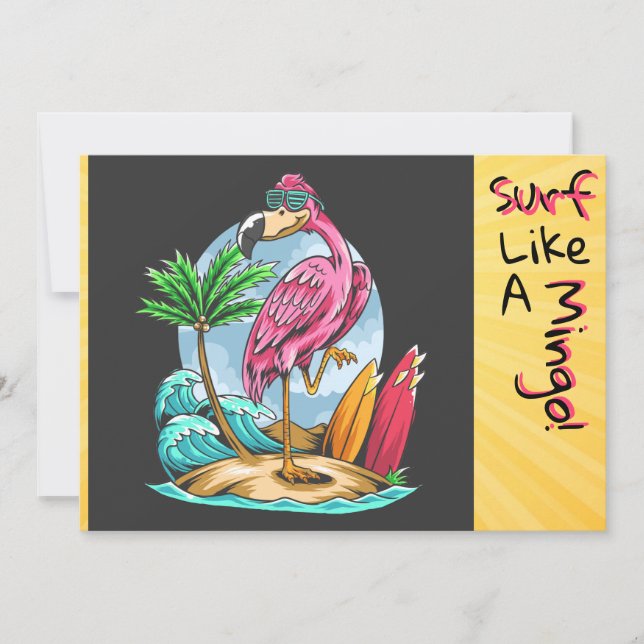 Agradecimiento Surf Like a Mingo! Tarjeta de felicitación (Anverso)