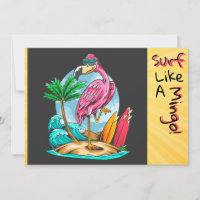 Surf Like a Mingo! Tarjeta de felicitación