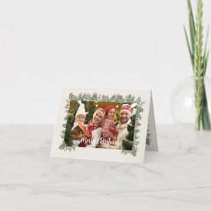 Agradecimiento Tarjeta 1 de Navidades de fotografía de familia pe