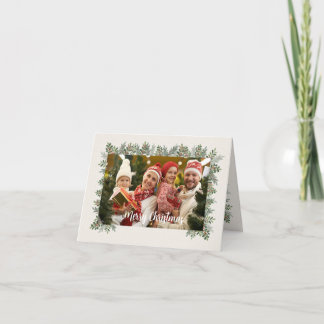Agradecimiento Tarjeta 1 de Navidades de fotografía de familia pe