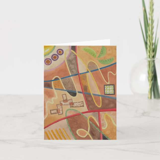 Agradecimiento Tarjeta abstracta de Ramen (Anverso)