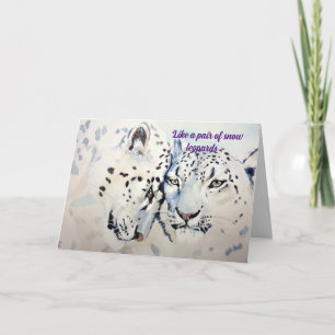 AGRADECIMIENTO TARJETA ANIVERSARIA DE LEOPARDS DE NIEVE