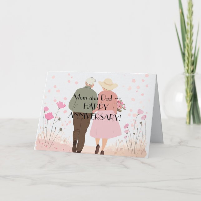 Agradecimiento TARJETA ANIVERSARIA DE MOM n DAD (Anverso)