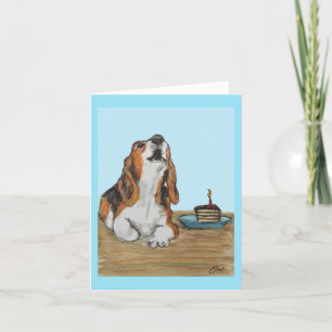 Agradecimiento Tarjeta Beagle de Cumpleaños—Aúl de Cumpleaños