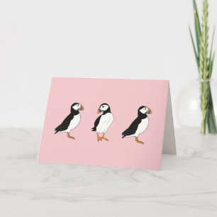 Agradecimiento Tarjeta blanca de Puffin
