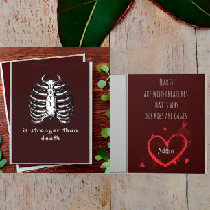 Agradecimiento Tarjeta cardíaca ilustrativa de Personalizado de S