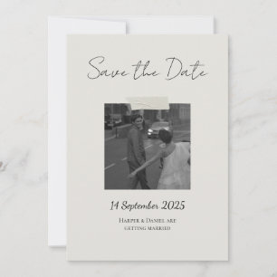Agradecimiento Tarjeta Chic de Save The Date con toque personal