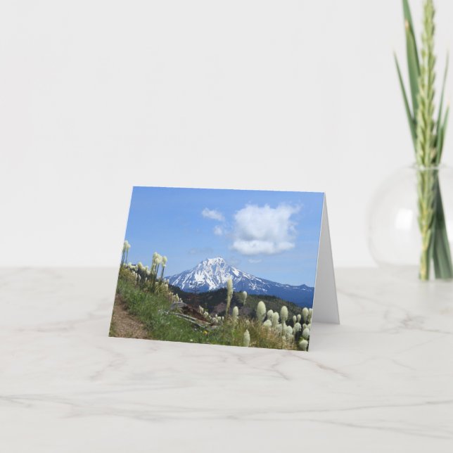 Agradecimiento Tarjeta de 4x6 sin texto de Mt. Jefferson. (Anverso)