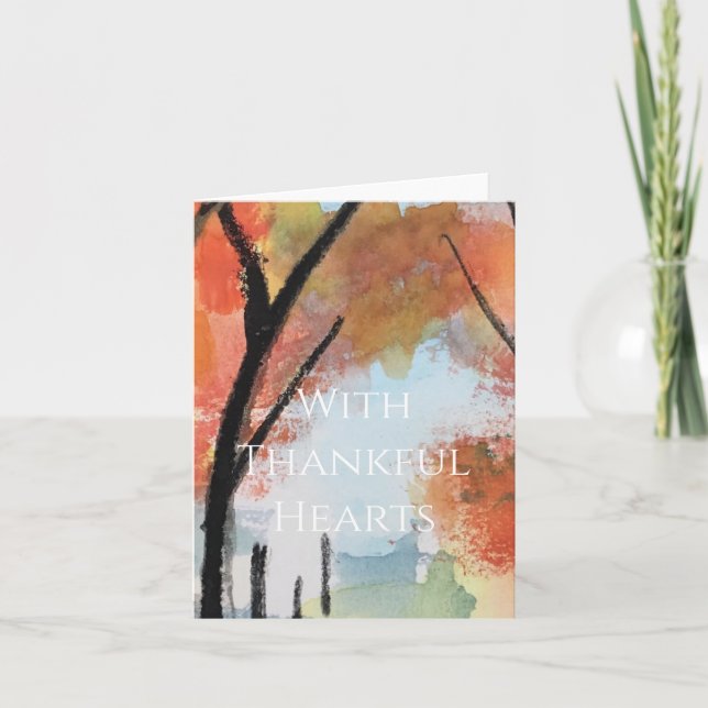 Agradecimiento Tarjeta de Acción de Gracias (Anverso)