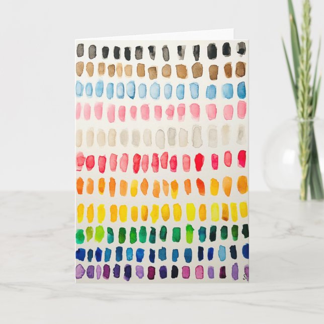 Agradecimiento Tarjeta de acuarela de Bandera Orgullosa Inclusiva (Anverso)