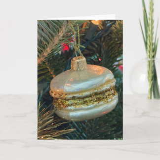 Agradecimiento Tarjeta de adorno de árbol de Navidad de macarón f