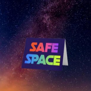 Agradecimiento Tarjeta de Afirmación de Espacio Seguro