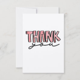 Agradecimiento Tarjeta de agradecimiento: color de agua en la fel