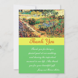 Agradecimiento Tarjeta de agradecimiento. Vincent van Gogh