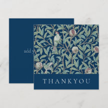 Tarjeta de agradecimiento: WILLIAM MORRIS : POMEGR