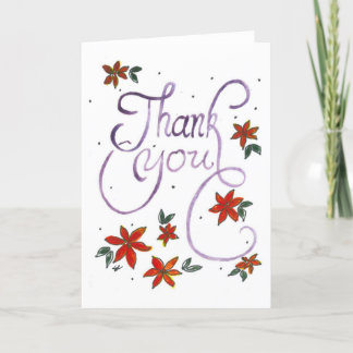 Agradecimiento Tarjeta de agua