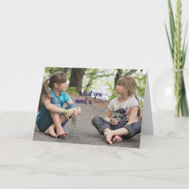 Agradecimiento TARJETA DE ALENTAMIENTO DE chica A CHICA