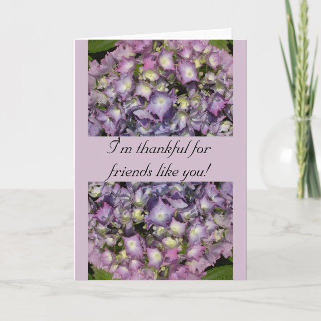 Agradecimiento Tarjeta de amistad (Anverso)