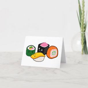 Agradecimiento tarjeta de amor de cuarentena sushi te extraño