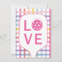 Tarjeta de Amor de Pickleball | Creo que te amo