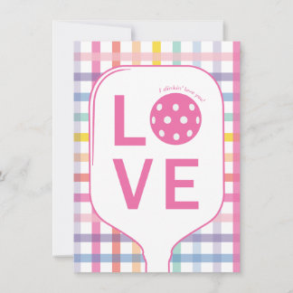 Agradecimiento Tarjeta de Amor de Pickleball | Creo que te amo