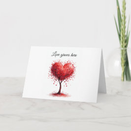 Agradecimiento Tarjeta de Amor de San Valentín | Romántica para É