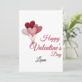 Agradecimiento Tarjeta de Amor de San Valentín | Romántica para É