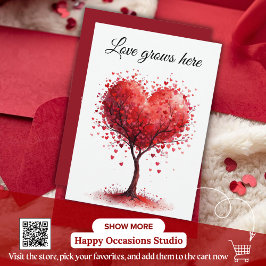 Agradecimiento Tarjeta de Amor de San Valentín | Romántica para É