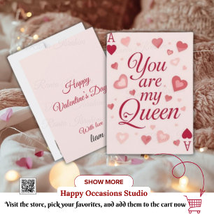 Agradecimiento Tarjeta de Amor del Día de San Valentín Romántic