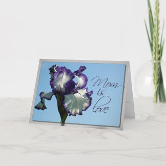 Agradecimiento Tarjeta de amor Iris para mamá