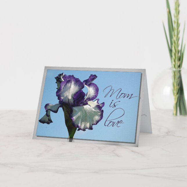 Agradecimiento Tarjeta de amor Iris para mamá (Anverso)