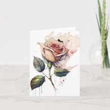 Tarjeta de Amor Rosa Rubor
