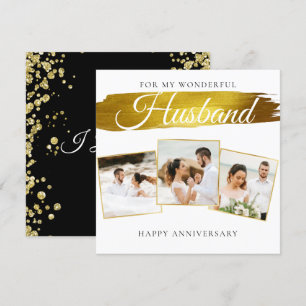 Agradecimiento Tarjeta de aniversario de Boda de marido Personali