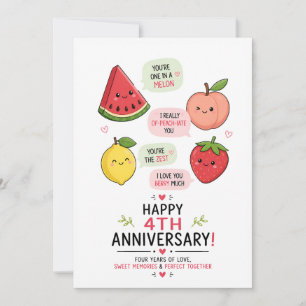 Agradecimiento Tarjeta de aniversario divertida de una sandía 4