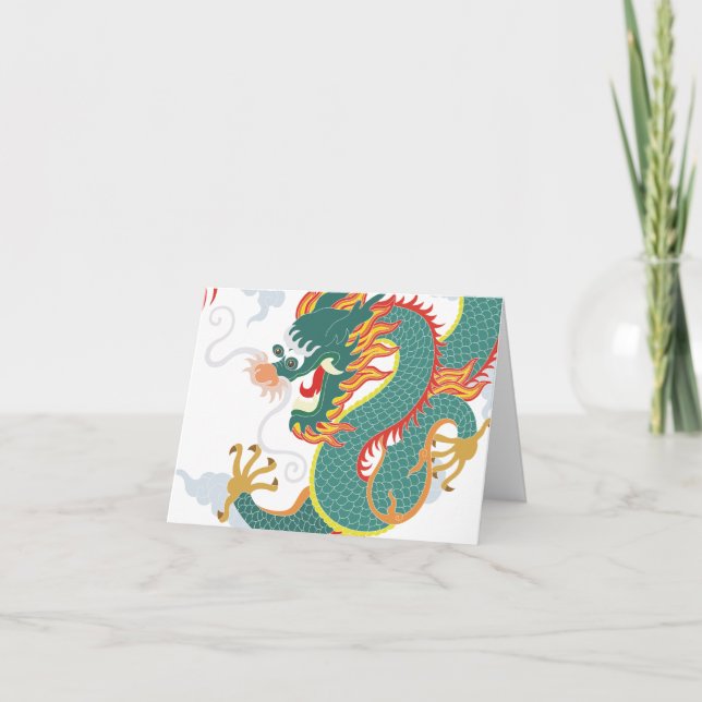 Agradecimiento Tarjeta de Año Nuevo Chino 2024 para el año del dr (Anverso)