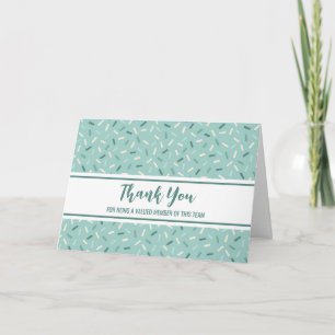 Agradecimiento Tarjeta de Apreciación del Empleado de Blue Confet