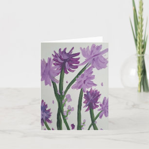Agradecimiento Tarjeta de apunte Lavendar Bell Flowers