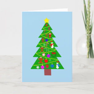 Agradecimiento Tarjeta de árbol de Navidad #1