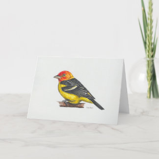 Agradecimiento Tarjeta de arte de Western Tanager