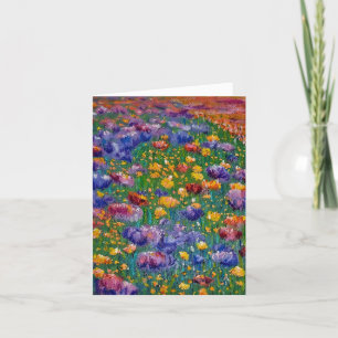 Agradecimiento Tarjeta de arte "Dreams Pintados" Flores amigables
