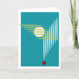 Agradecimiento Tarjeta de arte gráfico - Rojo blanco animado Verd