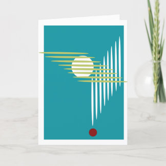 Agradecimiento Tarjeta de arte gráfico - Rojo blanco animado Verd