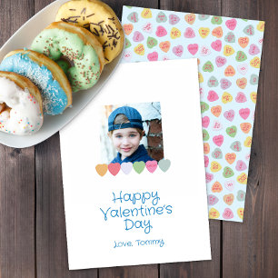 Agradecimiento Tarjeta de aula de fotos del día de San Valentín p
