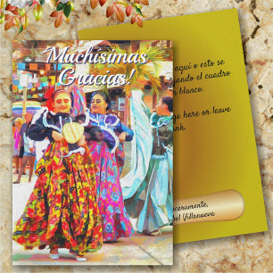 Agradecimiento Tarjeta de bailarinas del Festival Mexicano de Gra