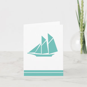 Agradecimiento Tarjeta de Barco de Vela